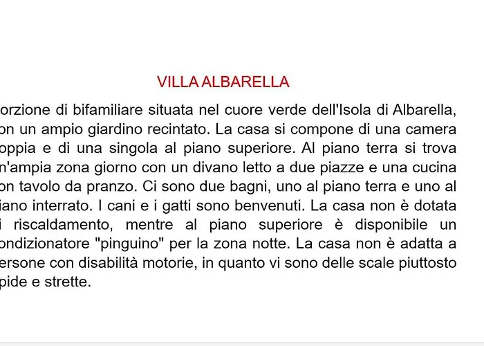 Nyaraló Albarella *